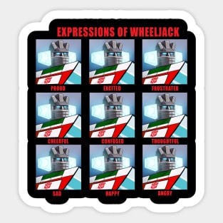 Expressions of Wheeljack Sticker